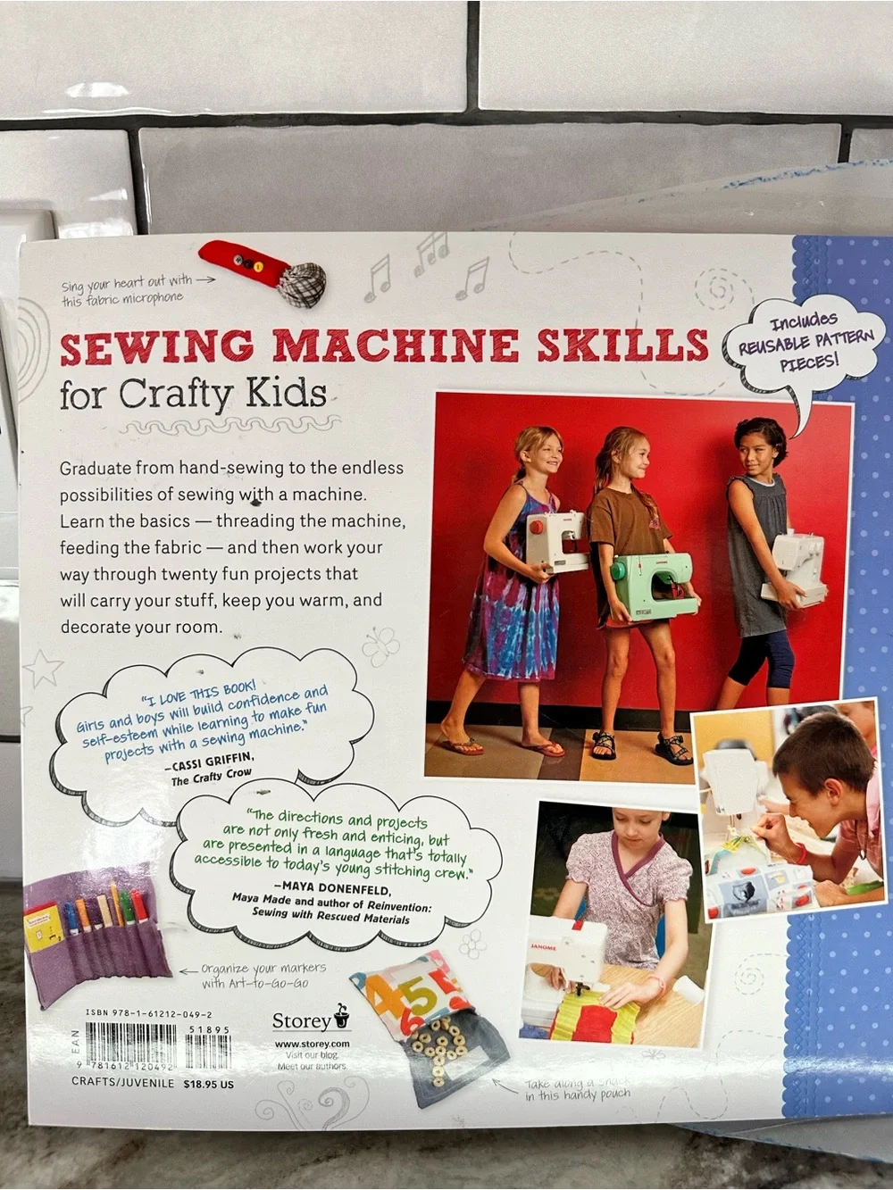 Sewing School 2: Lessons in Machine Sewing - Kids Craft Book